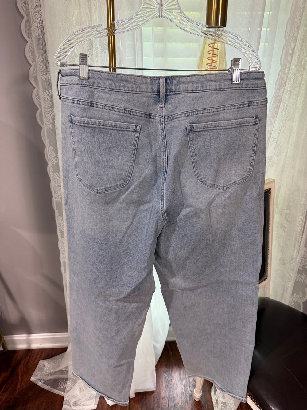 NYDJ Light Wash Barrel Straight Ankle Jeans - Picture 3 of 3